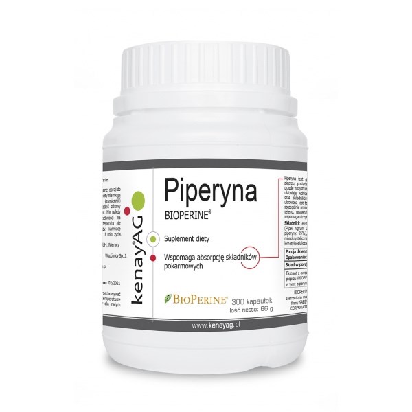 Kenay - Piperine Bioperine Svartpepparextrakt, 300 kapslar | Vitaminer och MineralerHälsa och välbefinnandeMatsmältningshälsaBiohacking | Apoteka