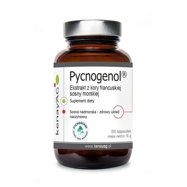 Kenay - Pycnogenol, extrakt av fransk sjötallbark, 60 kapslar | Vitaminer och MineralerHälsa och välbefinnandeÖrttillskottBiohackingÖrter och växtbaserade preparat | Apoteka