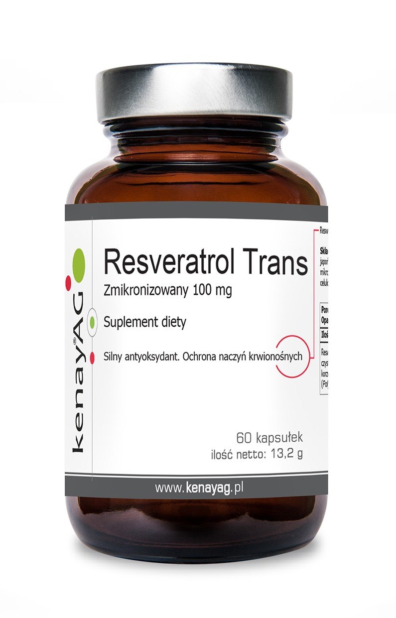 Kenay - Resveratrol Trans Mikroniserad, 100 mg (60 kapslar) | Vitaminer och MineralerHälsa och välbefinnandeResveratrolBiohacking | Apoteka