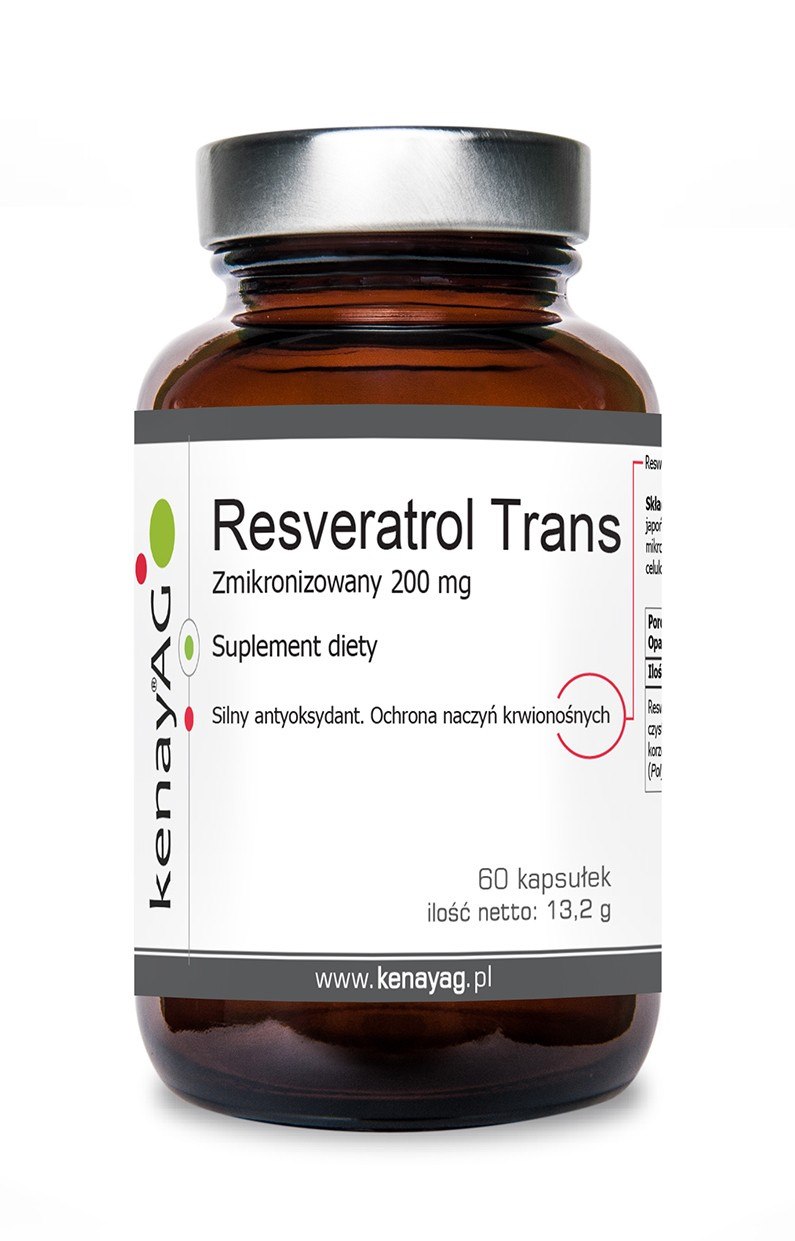 Kenay - Resveratrol Trans Mikroniserad, 200 mg (60 kapslar) | Vitaminer och MineralerHälsa och välbefinnandeResveratrolBiohacking | Apoteka