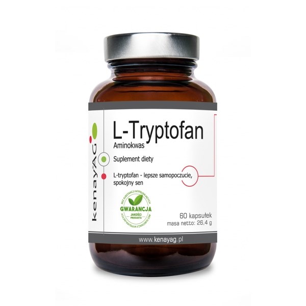 Kenay - Tryptofan, 60 kapslar | Vitaminer och MineralerHälsa och välbefinnandeAminosyror och BCAAMental fokus och minneSömnstödFitness och träningMelatoninL-tryptofanBiohacking | Apoteka