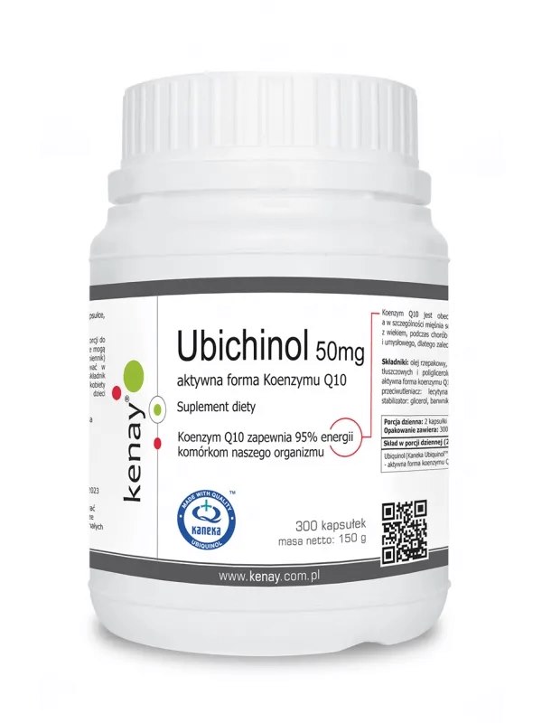 Kenay - Ubiquinol Aktivt Koenzym Q10, 50 mg (300 kapslar) | Vitaminer och MineralerHälsa och välbefinnandeCoQ10Biohacking | Apoteka