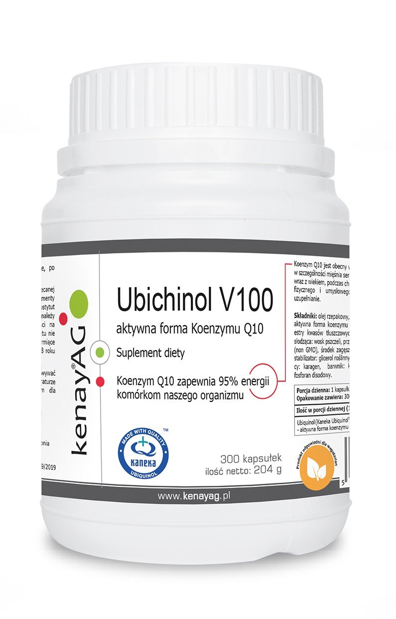 Kenay - Ubiquinol V100 Aktivt Koenzym Q10, 100 mg (300 kapslar) | Vitaminer och MineralerHälsa och välbefinnandeBiohackingKoenzym Q10 | Apoteka