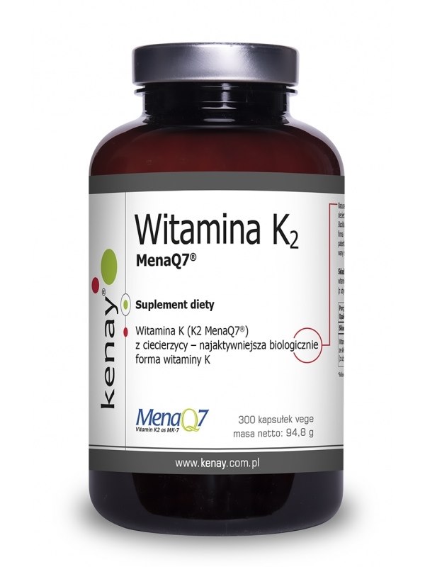 Kenay - Vitamin K MENA Q7, 300 kapslar | Vitaminer och MineralerHälsa och välbefinnandeVissa vitaminerK-vitaminBiohacking | Apoteka