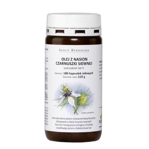 KRAUTERHAUS SANCT BERNHARD Black Cumin Oil Mono Capsules (180 caps)