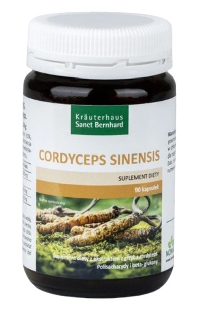 Krauterhaus Sanct Bernhard - Cordyceps Svampextrakt, 90 kapslar | Vitaminer och MineralerSvamptillskottÖrter och växtbaserade preparat | Apoteka