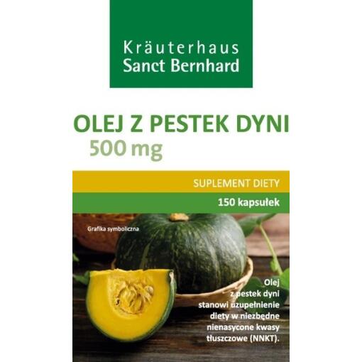 KRAUTERHAUS SANCT BERNHARD Pumpkin seed oil 500 mg (150 caps)