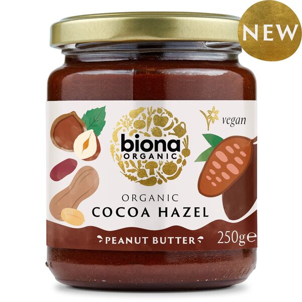 Biona Organic - Kakaohasselnöt Jordnötssmör, 250 g | Veganska produkterHälsokost | Apoteka