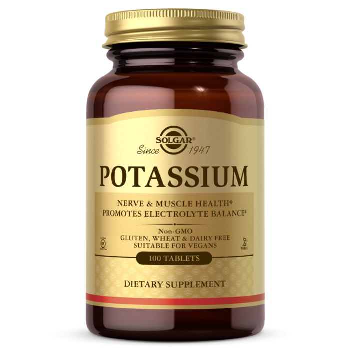 Solgar - Kalium, 100 tabletter | Vitaminer och MineralerVeganska produkterVissa mineralerHälsokostKaliumKalcium | Apoteka