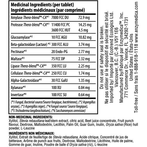 Enzymedica - Kids Digest, Fruktpunsch - 60 tuggtabletter - Bild 3