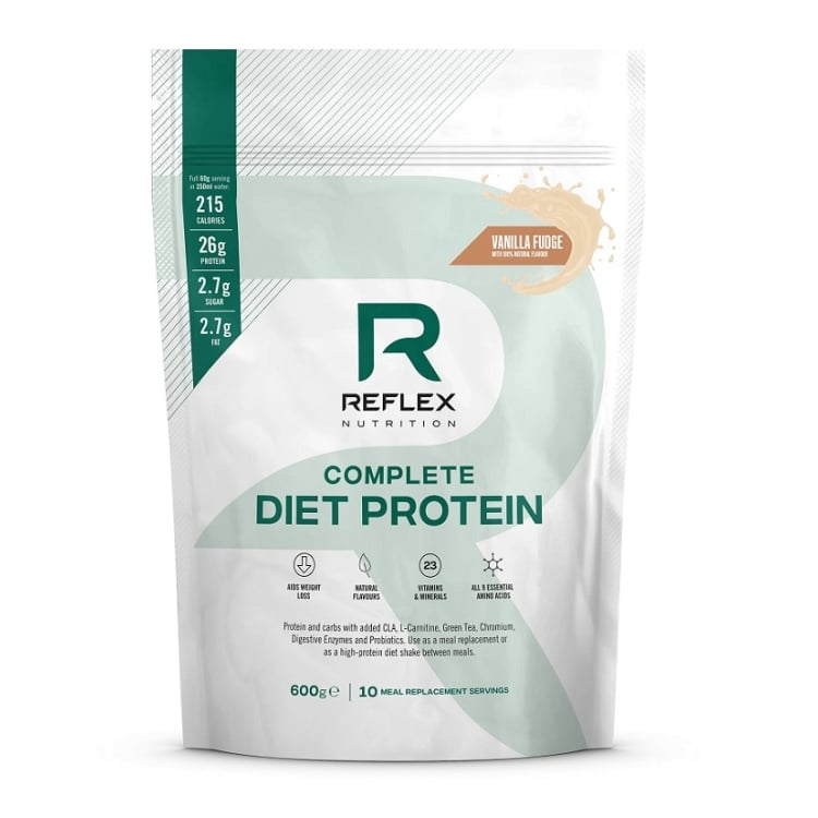 Reflex Nutrition - Komplett Dietprotein, Vaniljfudge - 600g | Vitaminer och MineralerVeganska produkterHälsokostProteinerVassleproteinFitness och träningNötköttsproteinSundhedsfødevarer | Apoteka