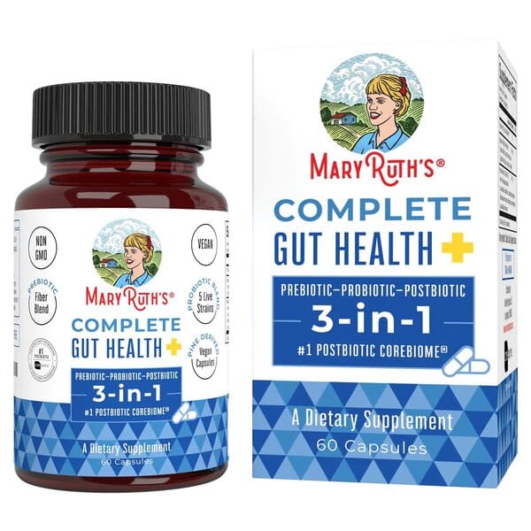 MaryRuth Organics - Komplett Tarmsundhet+, 60 kapslar | Veganska produkterHälsa och välbefinnandeHälsokostProbiotikaAcidophilus – Mjölksyrabakterier för Mage & Tarmflora | Apoteka