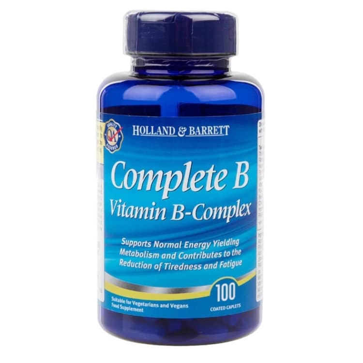 Holland &amp; Barrett - Komplett B-vitaminkomplex, 100 tabletter | Vitaminer och MineralerVissa vitaminerB-vitaminHälsokostNiacin | Apoteka