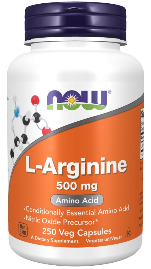 NOW Foods - L-Arginin, 500 mg, 250 kapslar | Vitaminer och MineralerVeganska produkterAminosyror och BCAAIndividuella aminosyrorHälsokostFitness och träningL-arginin | Apoteka