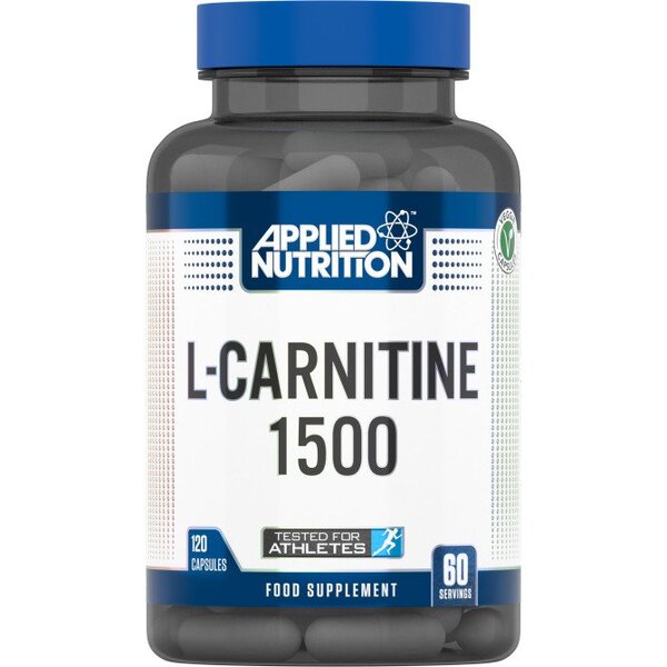 Applied Nutrition - L-Carnitine, 1500 mg - 120 kapslar | Aminosyror och BCAAViktkontrollHälsokostL-karnitinFitness och träningL-lysin | Apoteka