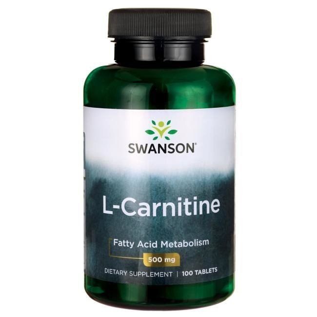 Swanson - L-Carnitine, 500 mg, 100 tabletter | Vitaminer och MineralerAminosyror och BCAAHälsokostL-karnitinFitness och träning | Apoteka