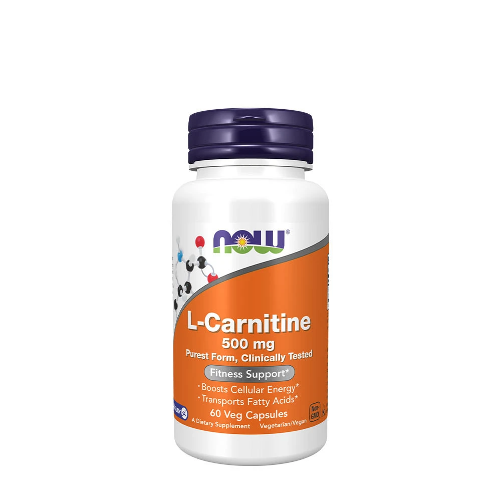 NOW - L-Carnitine, 500 mg | Vitaminer och MineralerKosttillskott för kvinnorAminosyror och BCAAHälsokostL-karnitinFitness och träning | Apoteka