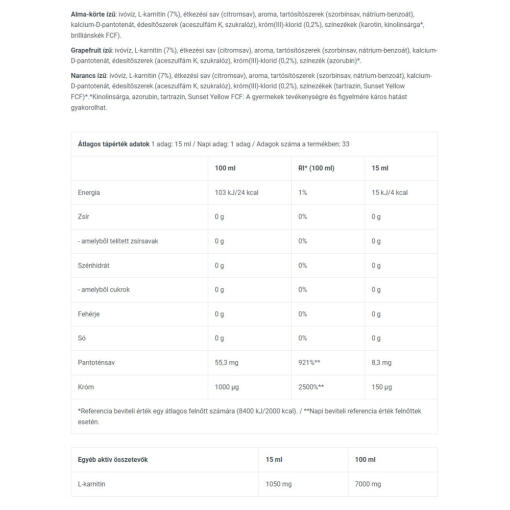 BioTechUSA - L-Carnitine + Chrome, Apelsin, 500 ml - Bild 3
