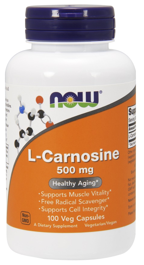 NOW Foods - L-Carnosine, 500 mg, 100 vegetabiliska kapslar | Vitaminer och MineralerHälsa och välbefinnandeKosttillskott för kvinnorHälsokost | Apoteka