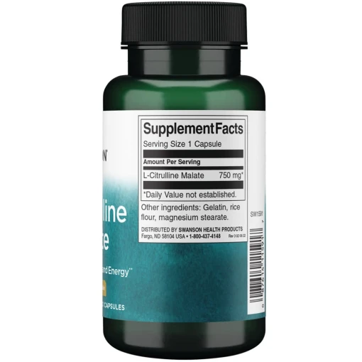 Swanson - L-Citrullinmalatkomplex, 750 mg - 60 kapslar - Bild 3