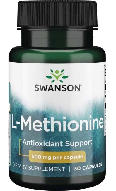 Swanson - L-Metionin, 500 mg - 30 kapslar | Aminosyror och BCAAIndividuella aminosyrorHälsokostFitness och träning | Apoteka