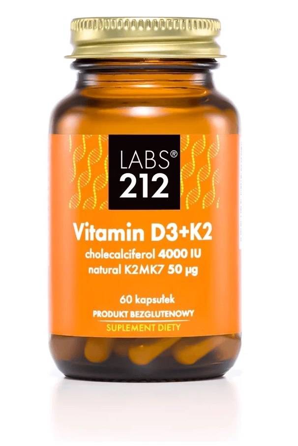 Labs212 – Vitamin D3 4000 IU + K2 100 mcg – 60 Kapslar | Vitaminer och MineralerVissa vitaminerD-vitaminK-vitamin | Apoteka