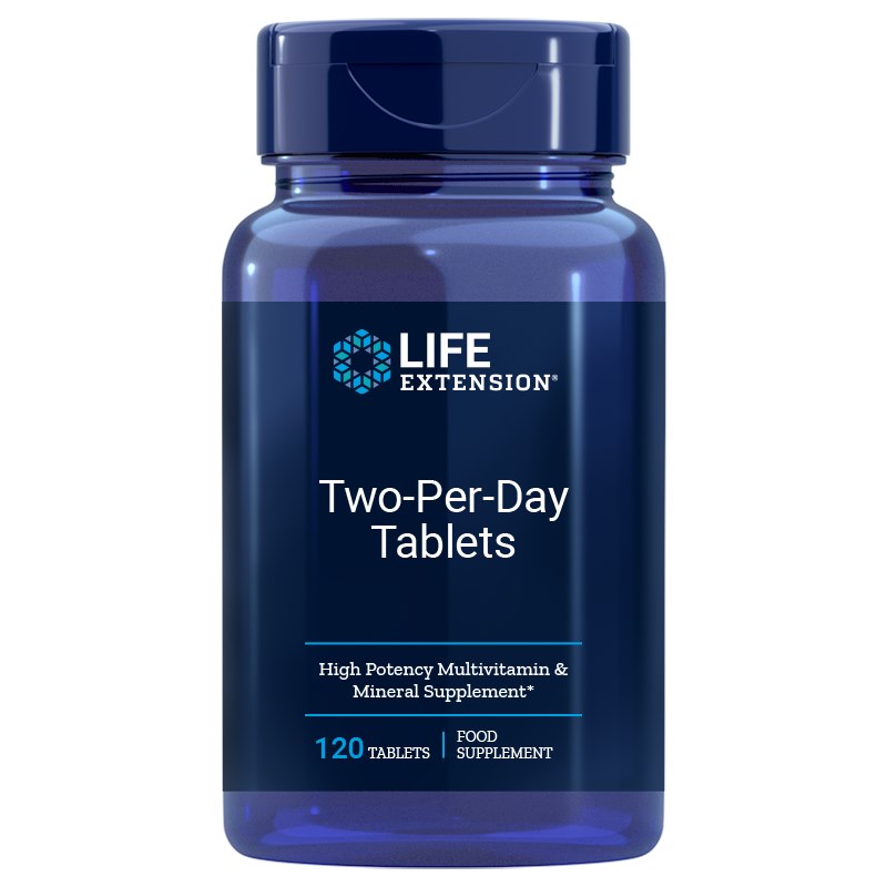 Life Extension - Two-Per-Day Tabletter, 120 st | Vitaminer och MineralerMultivitaminerVissa vitaminerNiacinLutein | Apoteka