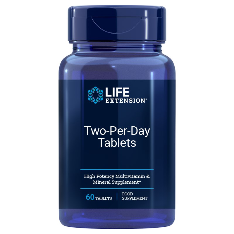 Life Extension - Two-Per-Day Tabletter, 60 st | Vitaminer och MineralerVissa vitaminerKvinnors vitaminerNiacinLutein | Apoteka