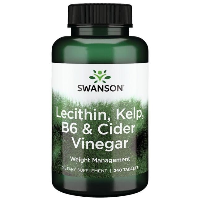 Swanson - Lecitin, Kelp, B6 &amp; Äppelcidervinäger, 240 tabletter | Vitaminer och MineralerHälsa och välbefinnandeÖrttillskottHälsokostÖrter och växtbaserade preparat | Apoteka