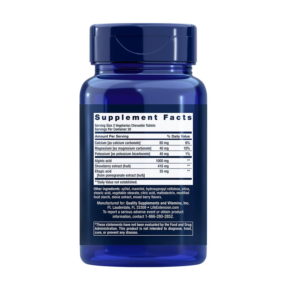 Life Extension - Esophageal Guardian, Bärsmak, 60 tuggtabletter - Bild 2