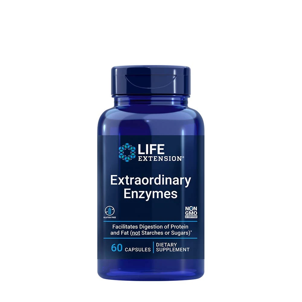 Life Extension - Extraordinary Enzymes, 60 kapslar | Hälsa och välbefinnandeHälsokostMatsmältningshälsaEnzymer | Apoteka