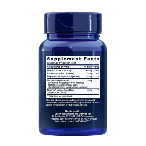 Life Extension - Fast-C® och Bio-Quercetin Phytosome, 60 vegetabiliska tabletter - Bild 2