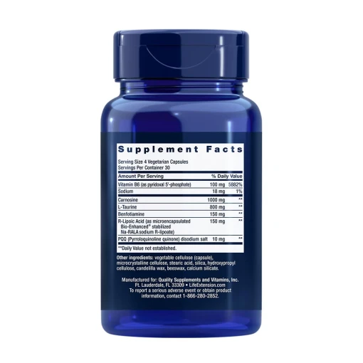 Life Extension - Mitokondriell energioptimerare med PQQ, 120 vegkapslar - Bild 2
