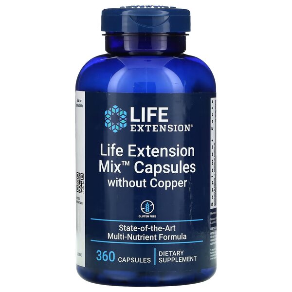 Life Extension - Life Extension Mix Kapsler utan Koppar, 360 kapslar | Vitaminer och MineralerHälsa och välbefinnandeHälsokostNordisk vitalitet | Apoteka