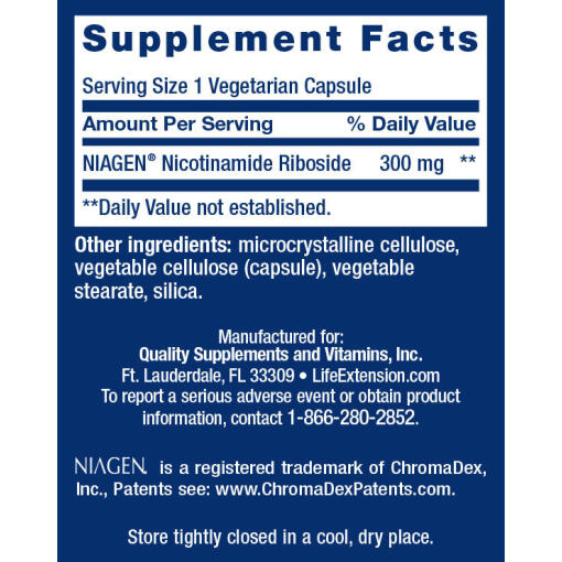 Life Extension - NAD+ Cell Regenerator, 300 mg, 30 vegkapslar - Bild 2