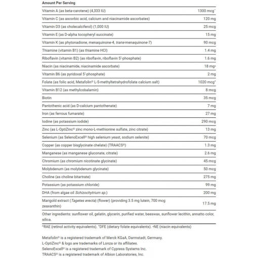 Life Extension - Prenatal Advantage, 120 mjukkapslar - Bild 2