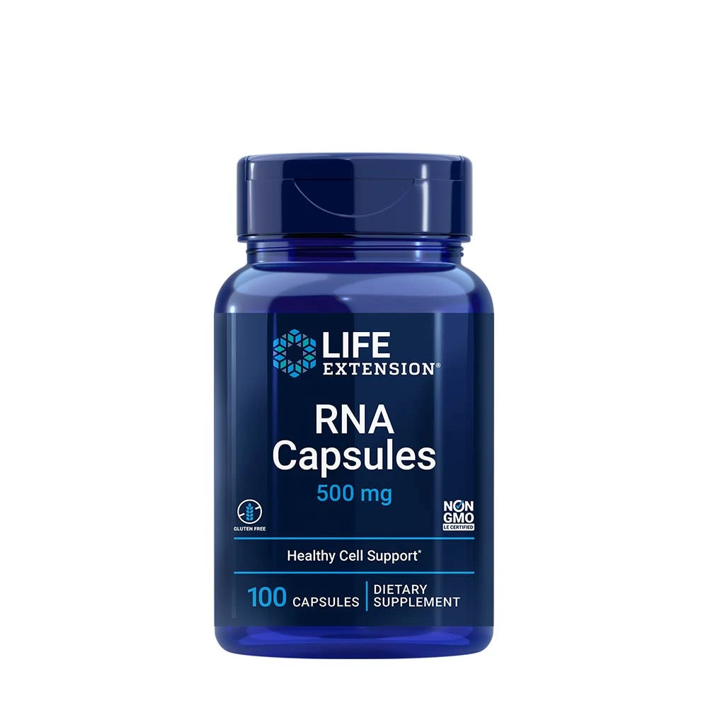 Life Extension - RNA (ribonukleinsyra) 500 mg, kapslar (100 stycken) | Hälsa och välbefinnandeAminosyror och BCAAHälsokostFitness och träning | Apoteka