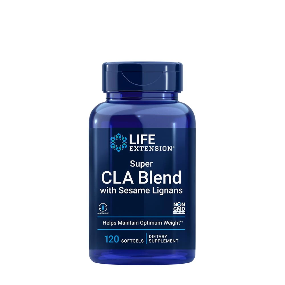 Life Extension - Super CLA Blandning med Sesam Lignaner, 120 Mjukkapslar | Vitaminer och MineralerOmegas - EFA - CLA - oljorViktkontrollStimuleringsfri fettförbränningCLA (konjugerad linolsyra)HälsokostFitness och träningTermogena fettförbrännareStimulantfri fettförbränning | Apoteka