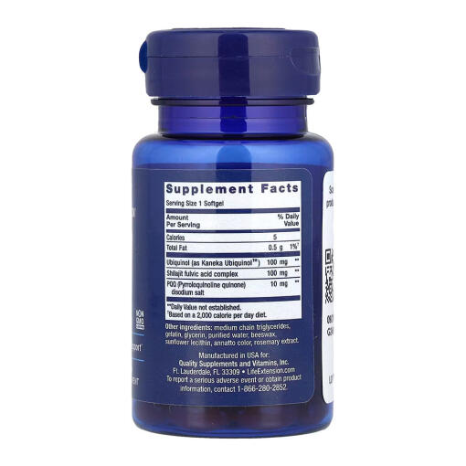 Life Extension - Super Ubiquinol CoQ10 med PQQ, 100 mg, 30 mjuka kapslar - Bild 2