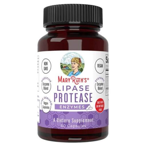 Lipase Protease Enzymer - 60 kapsler