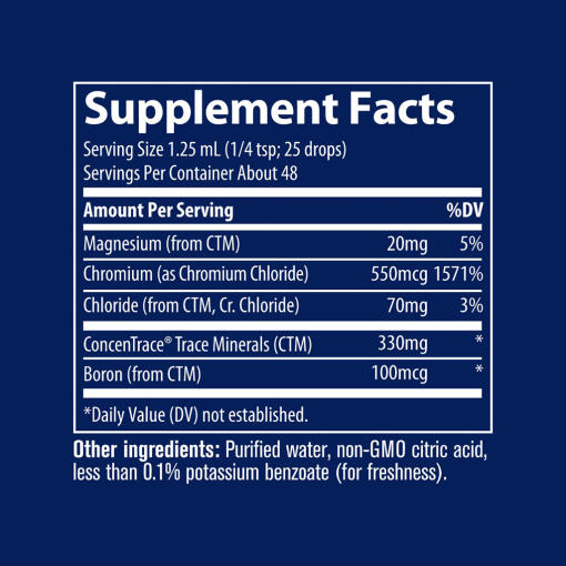 Trace Minerals - Flytande Jonisk Krom, 550 mcg - Bild 2