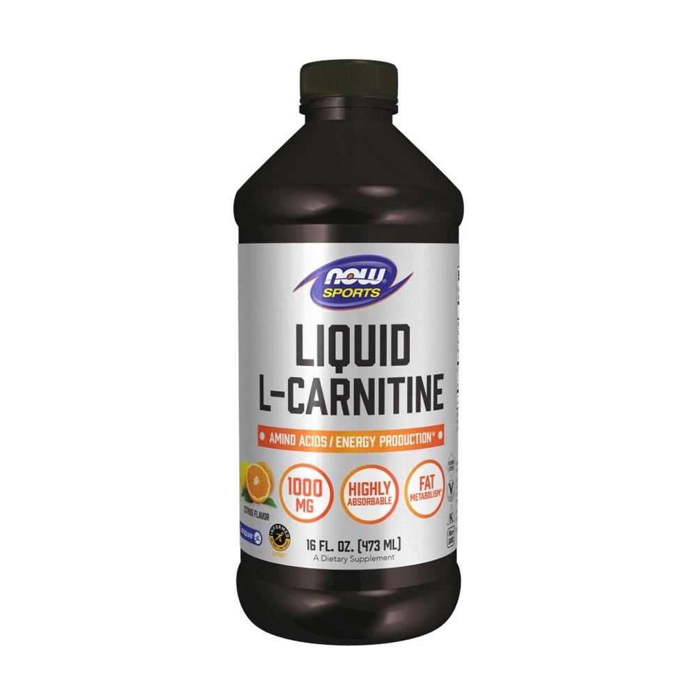 NOW - L-Carnitine Flytande, 1000 mg, Citronsmak | Vitaminer och MineralerVissa vitaminerAminosyror och BCAAHälsokostL-karnitinFitness och träning | Apoteka
