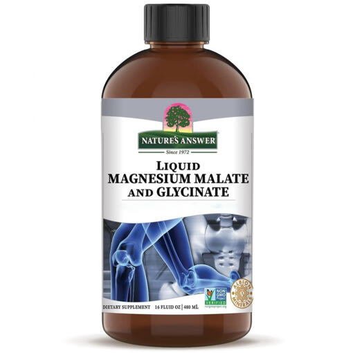 Nature's Answer - Flytande Magnesium Malat och Glycinat, 480 ml - Bild 2