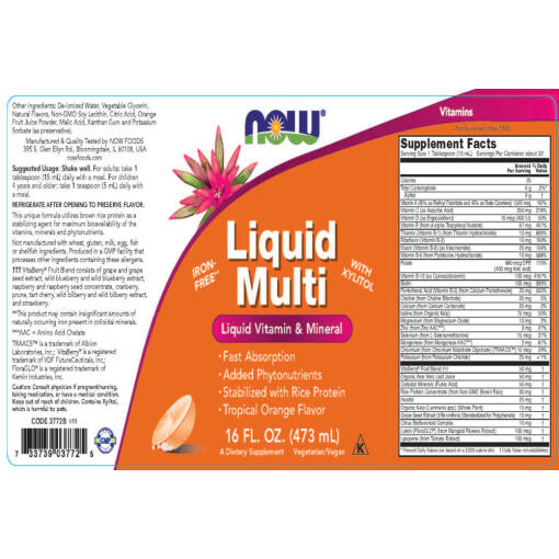 Tropical Orange (Iron Free) - 473 ml.