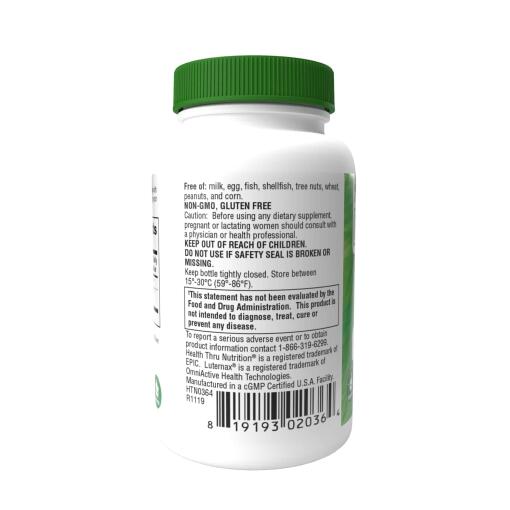Health Thru Nutrition - Lutein med Zeaxanthin, 60 mjukkapslar - Bild 2