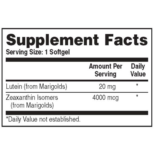 Health Thru Nutrition - Lutein med Zeaxanthin, 60 mjukkapslar - Bild 3