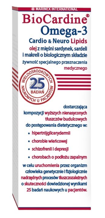 Marinex - BioCardine Omega-3 Cardio & Neuro Lipider, 200 ml | Vitaminer och MineralerOmega & Näringsoljor | Apoteka