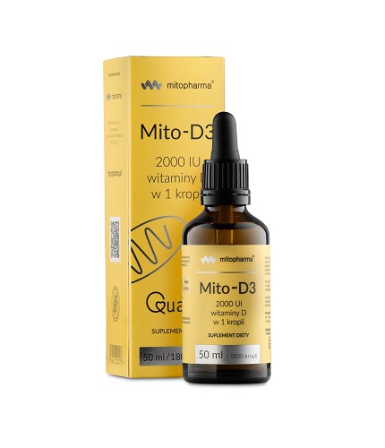 Mitopharma - Mito-D3 Vitamin D3 Droppar, 50 ml | Vitaminer och MineralerVissa vitaminerD-vitamin | Apoteka