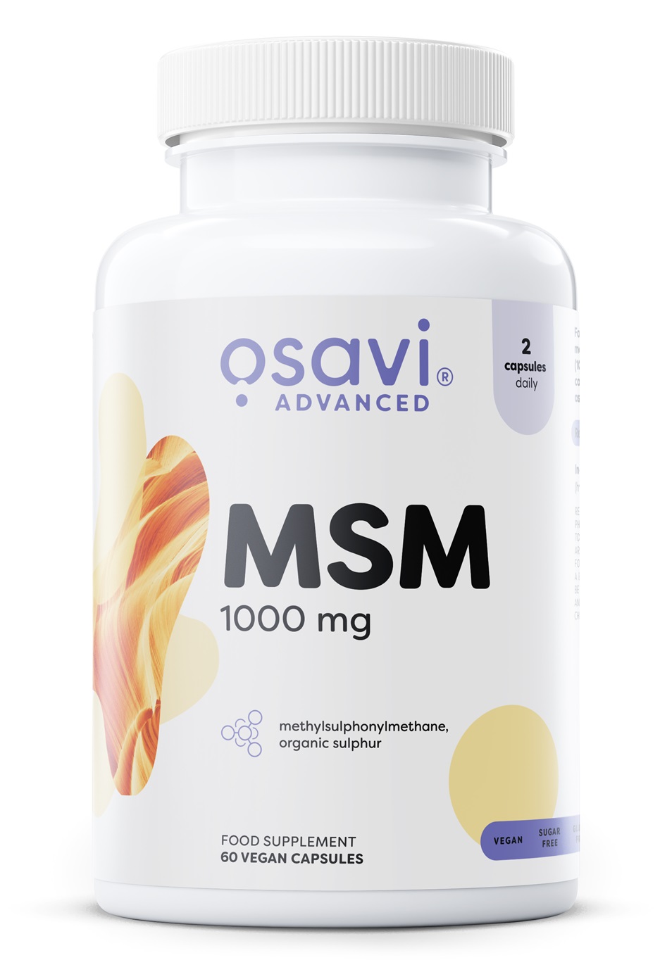 Osavi - MSM, 1000 mg, 60 vegetabiliska kapslar | Hälsa och välbefinnandeHälsokostMSM | Apoteka