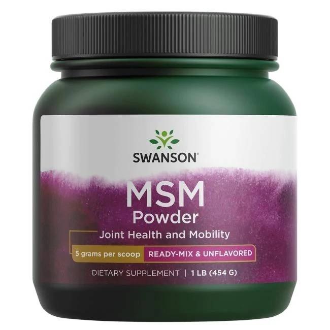 Swanson - MSM, Pulver, 454g | Vitaminer och MineralerHälsa och välbefinnandeHälsokostMSM | Apoteka
